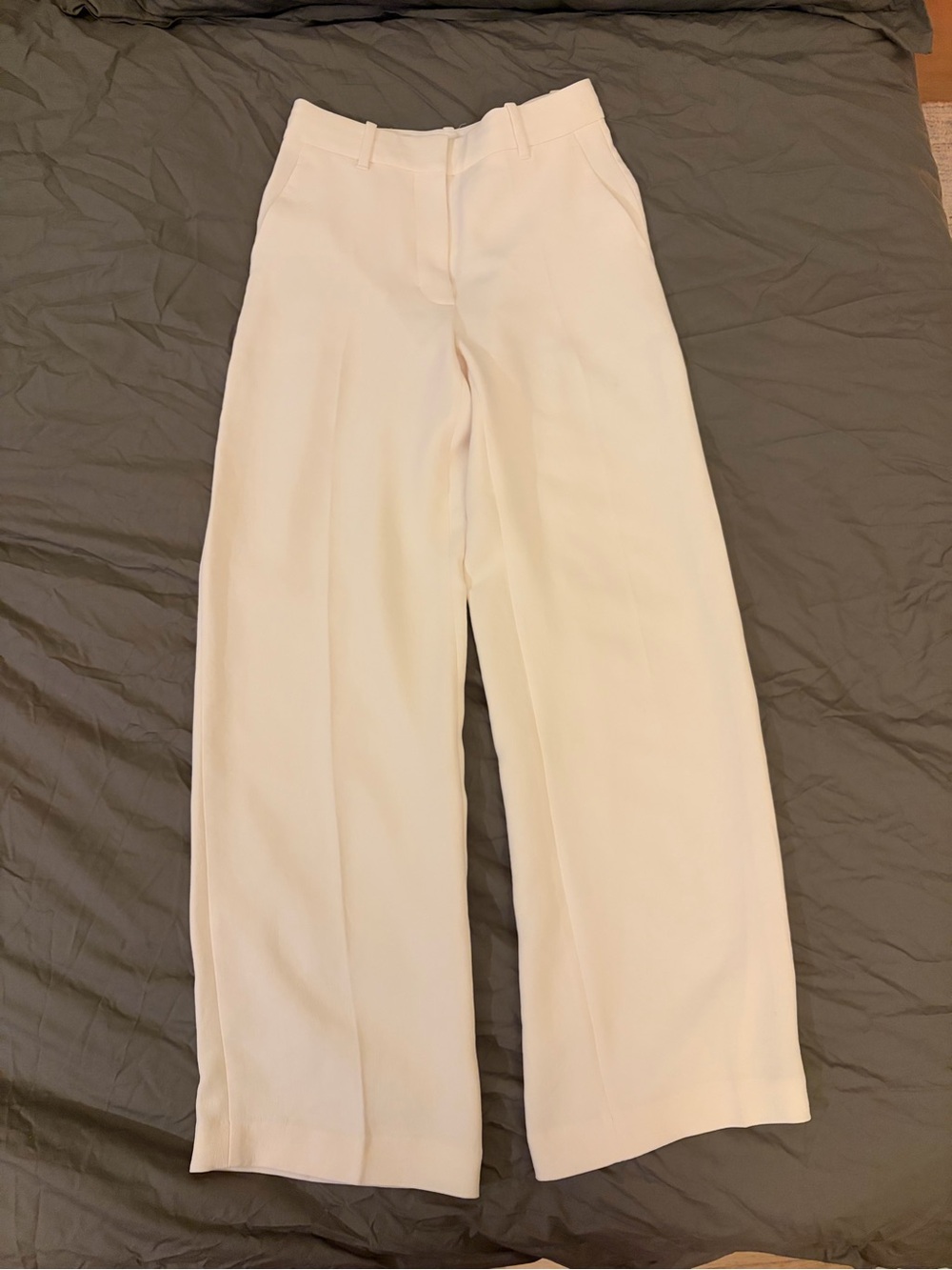 WILFRED Wide Leg High-Rise Cream Trousers